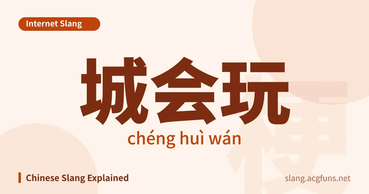 城会玩 (chéng huì wán)