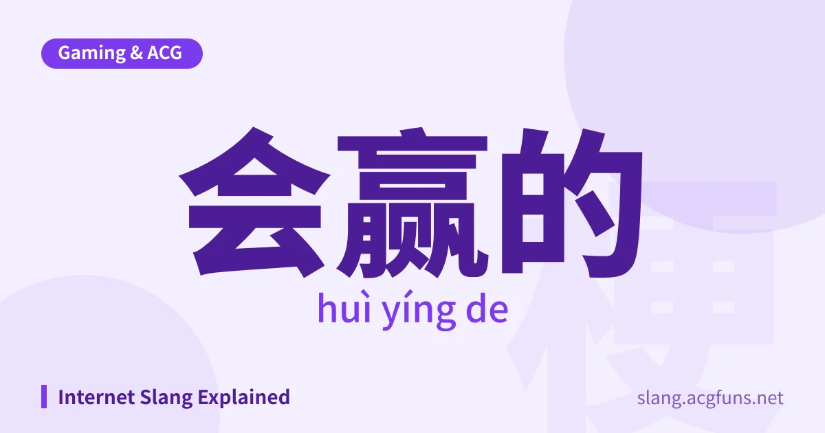 会赢的 (huì yíng de)