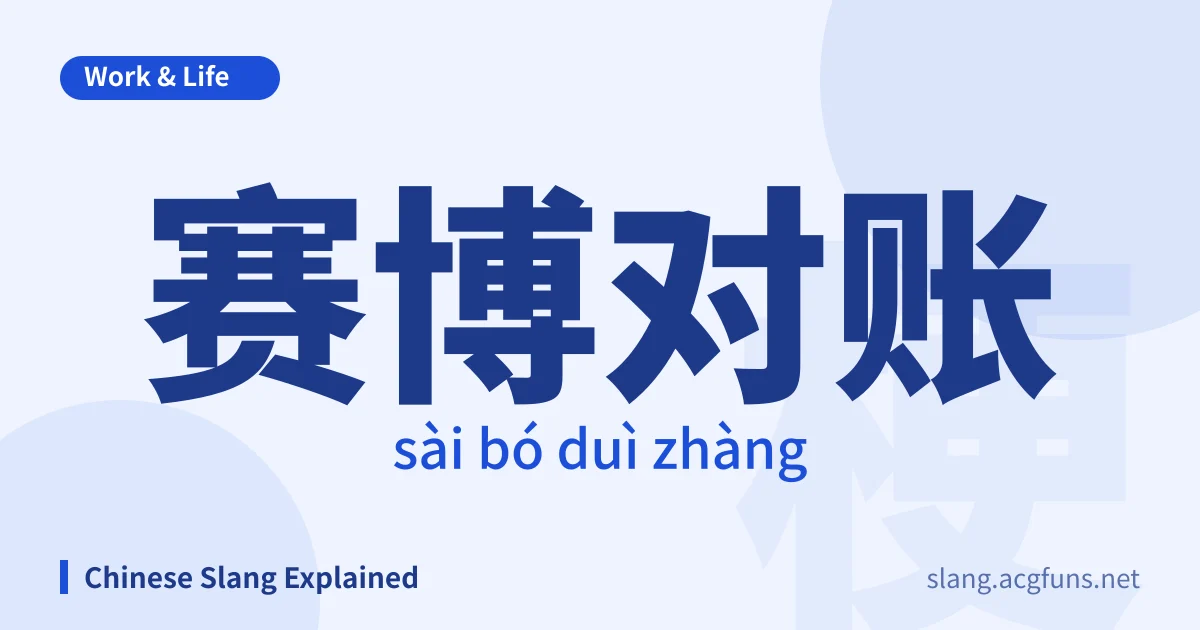 赛博对账 (sài bó duì zhàng)