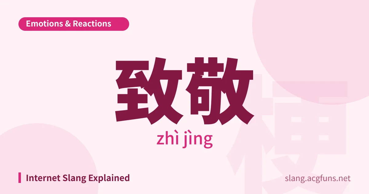 致敬 (zhì jìng)